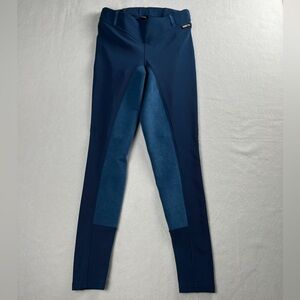 Kerrits Women's Horse Riding Extended Knee Equestrian Breeches Pants Blue Medium